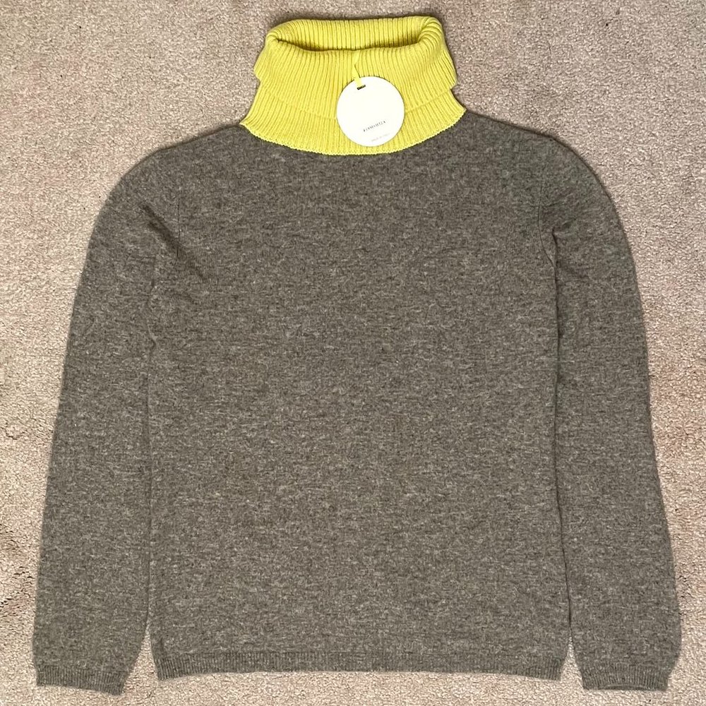 Women’s Pure Cashmere Turtleneck Sweater Size XL Made In Italy